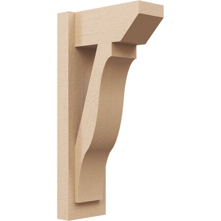 Ekena Millwork 6-in W x 12-in D x 24-in H Funston Slat Rough Cedar Woodgrain TimberThane Outlooker, Primed Tan OUTUR060X12X24FST24RCPR